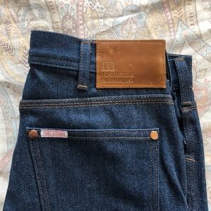 Topo Designs 5 Pocket Blue Jeans 30 x 33